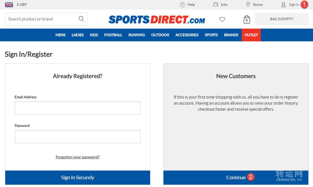 英国Sports Direct海淘攻略，英国Sports Direct下单流程