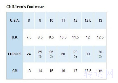 海淘鞋子尺码攻略，适合美亚、6pm、日亚等网站