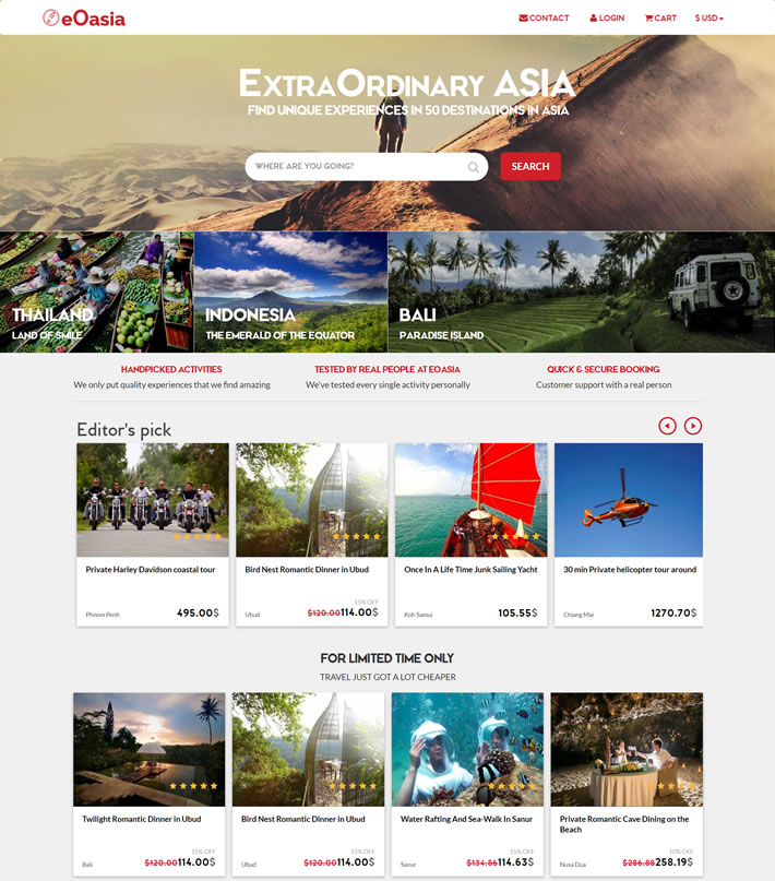 亚洲独特体验旅游专家：eOasia