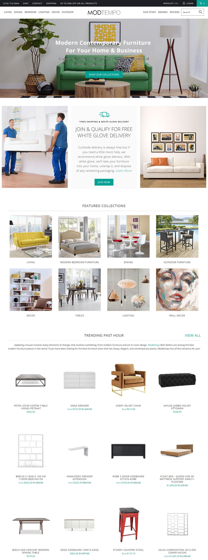 美国购买当代和现代家具网站：MODTEMPO