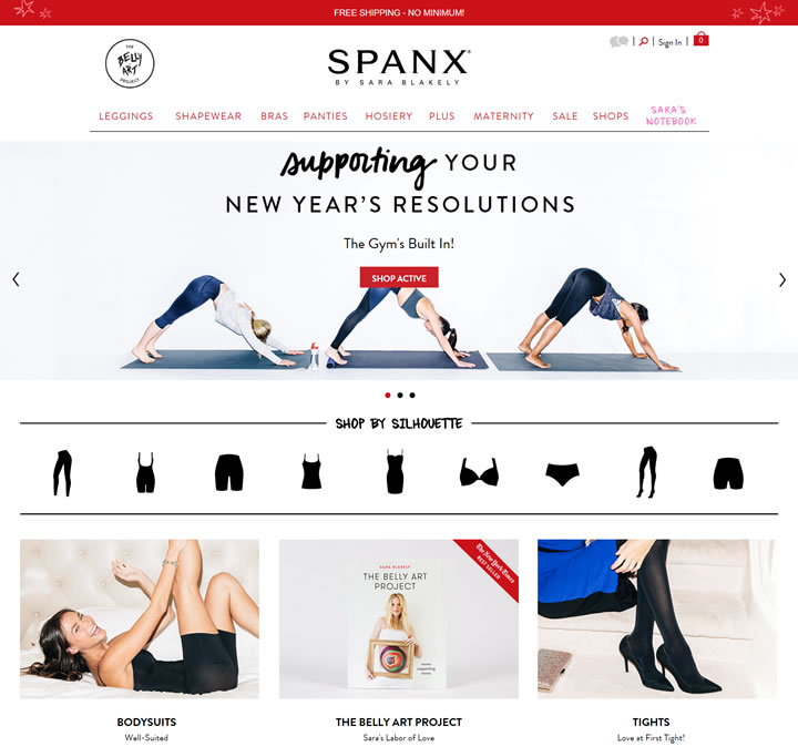 Spanx塑身衣官网：美国知名内衣品牌