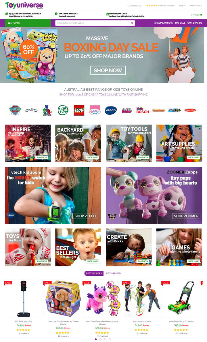 澳大利亚在线购买儿童玩具：Toy Universe