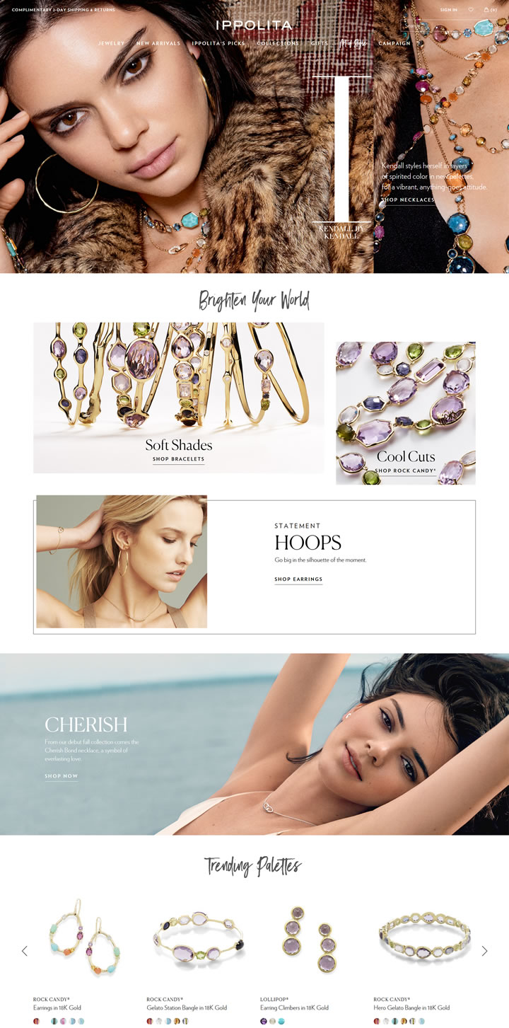 IPPOLITA珠宝官方网站：精美时尚耳环、戒指、项链、手链