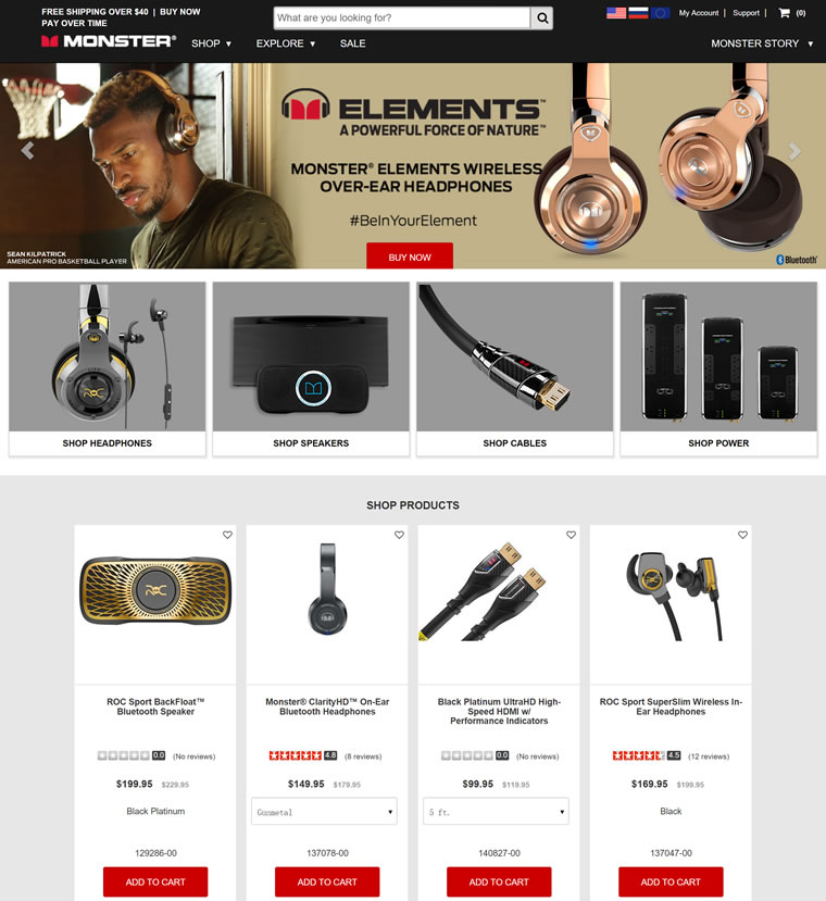 魔声耳机官方网站：Monster是世界第一品牌的高性能耳机