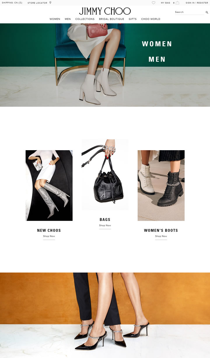 周仰杰(JIMMY CHOO)英国官方网站：闻名世界的鞋子品牌
