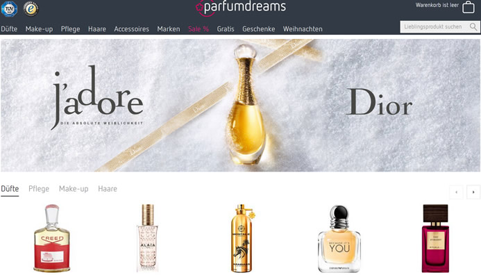 德国香水和化妆品在线：Parfumdreams