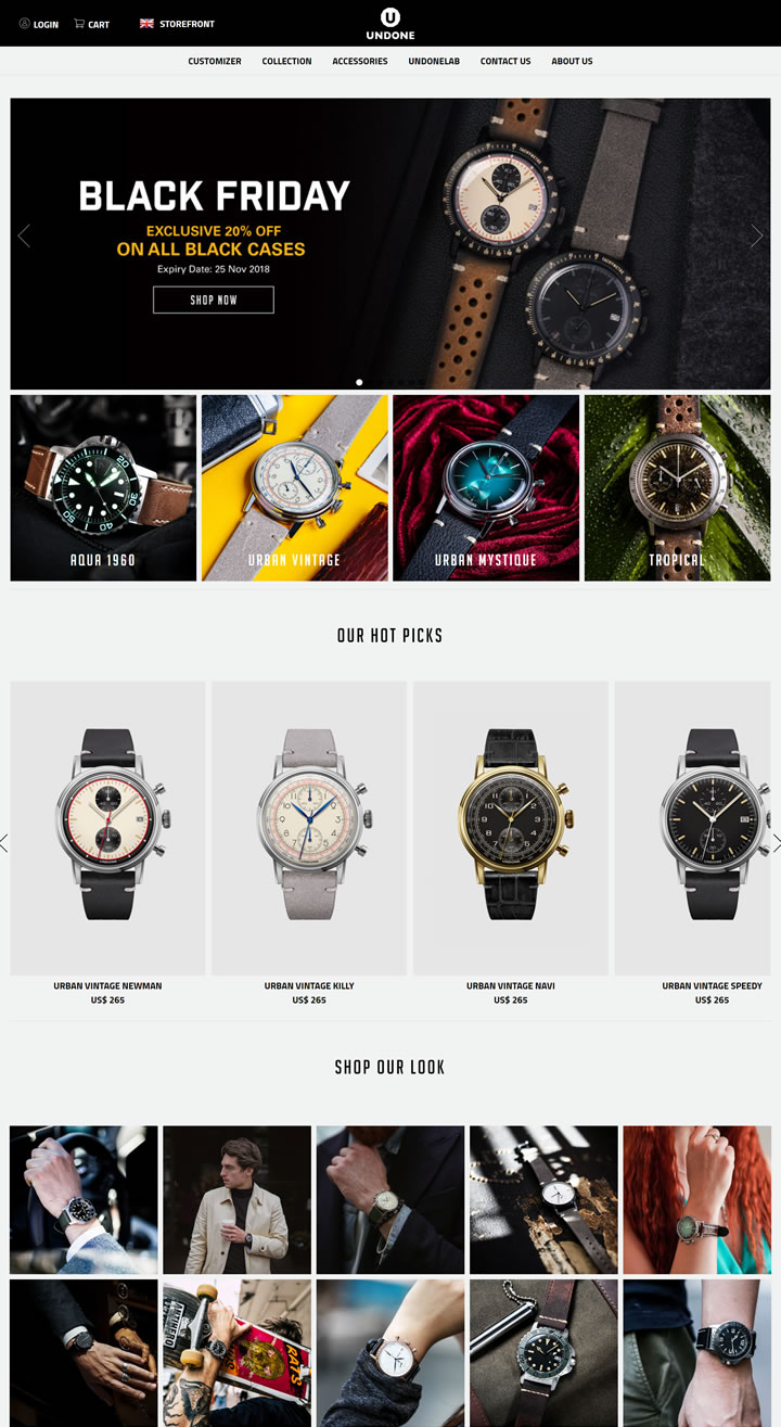 世界领先的定制手表品牌：UNDONE Watches