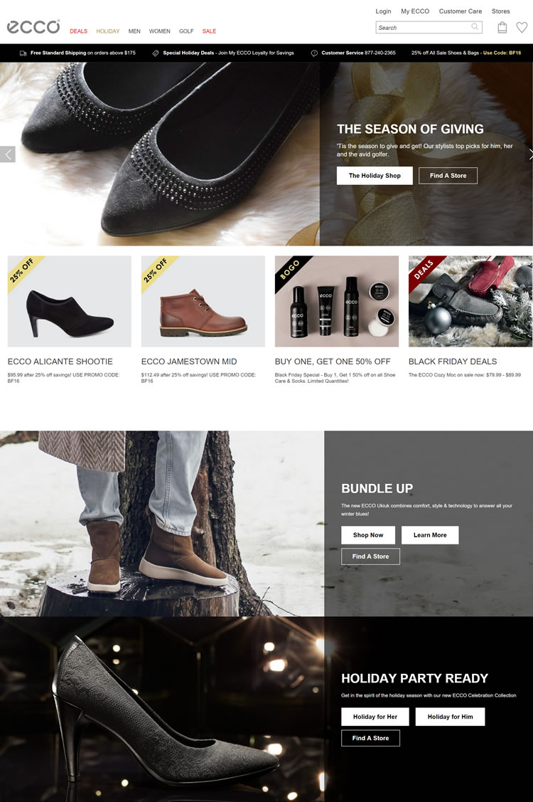 ECCO爱步美国官网：来自丹麦的鞋履品牌