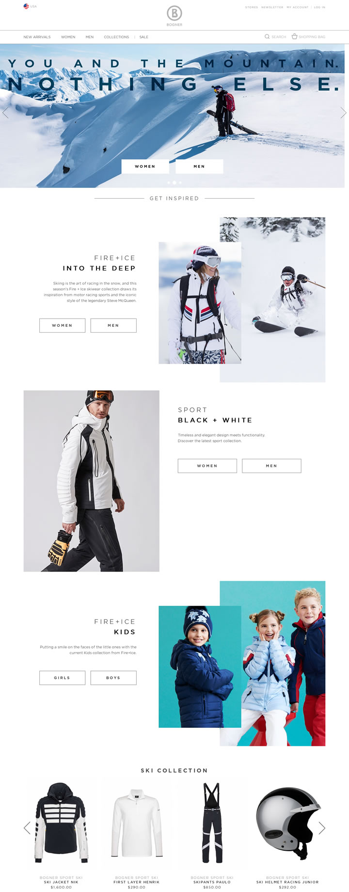 Bogner美国官网：滑雪服中的”Dior”