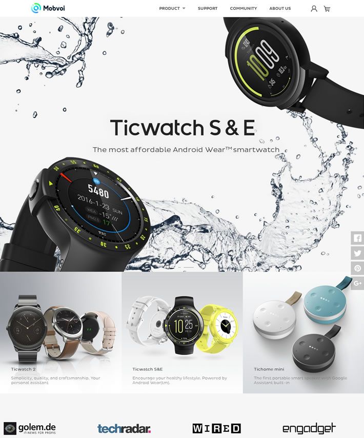 出门问问全球官方商城：Tichome音箱和TicWatch智能手表