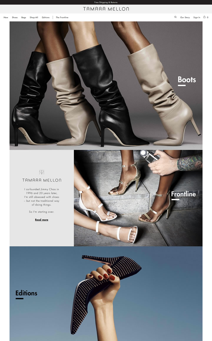 鞋子女王塔玛拉·梅隆同名奢侈品牌：Tamara Mellon