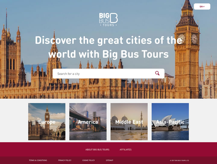 世界上最大的巴士旅游观光公司：Big Bus Tour