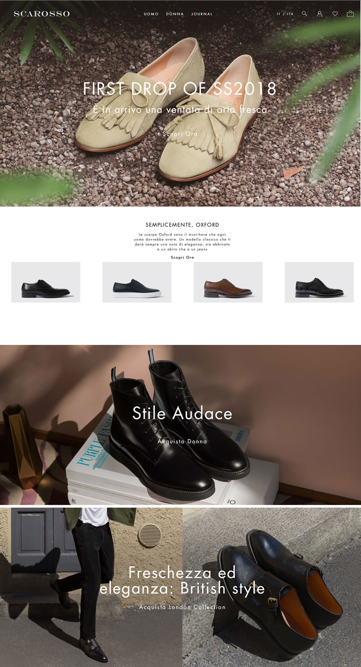 意大利制造的男鞋和女鞋：SCAROSSO