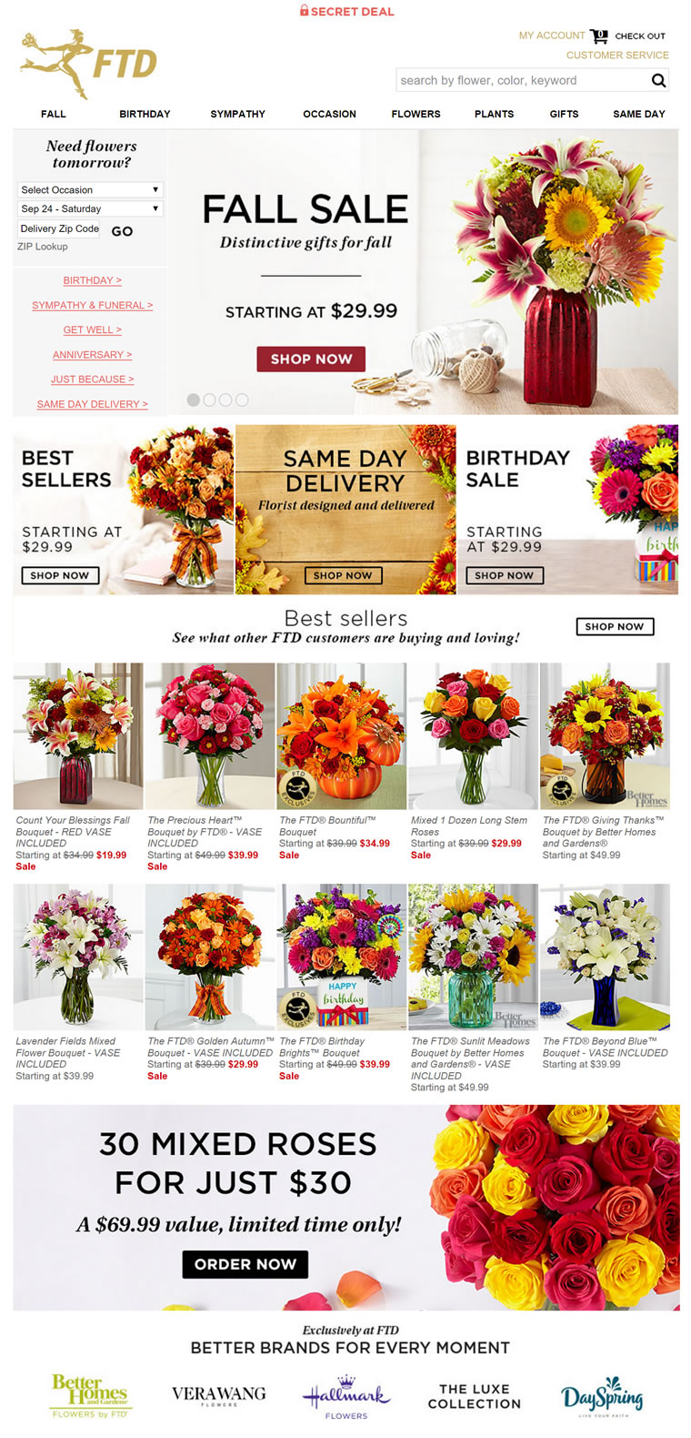 美国网上订购鲜花：FTD