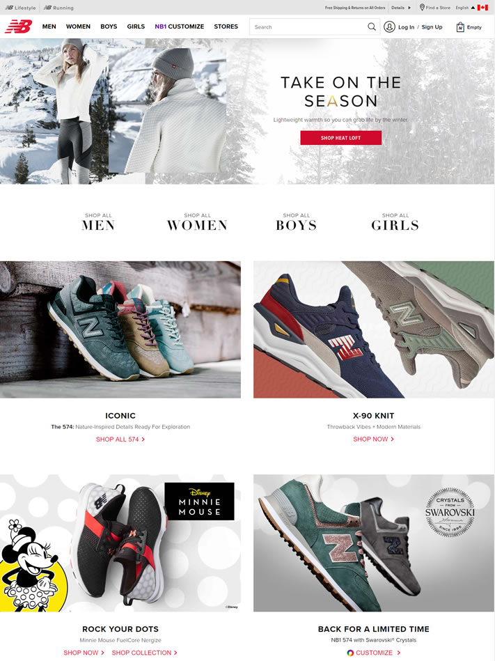 New Balance加拿大官方网站：运动鞋和健身服装