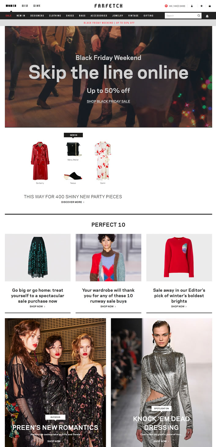 Farfetch香港官网：汇集全球时尚奢侈品购物平台