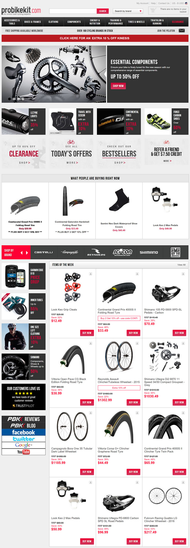 ProBikeKit美国官网：自行车套件，跑步和铁人三项套件