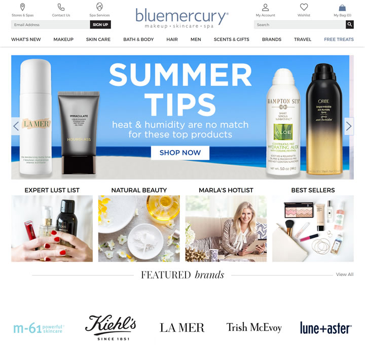 美国领先的奢侈美容零售商：Bluemercury