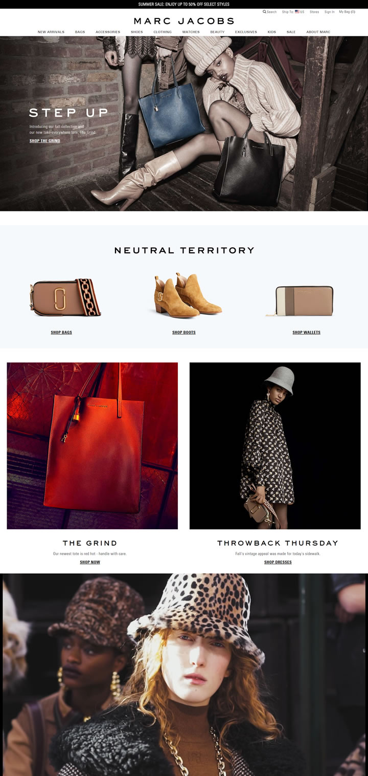 Marc Jacobs官方网站：美国奢侈品牌