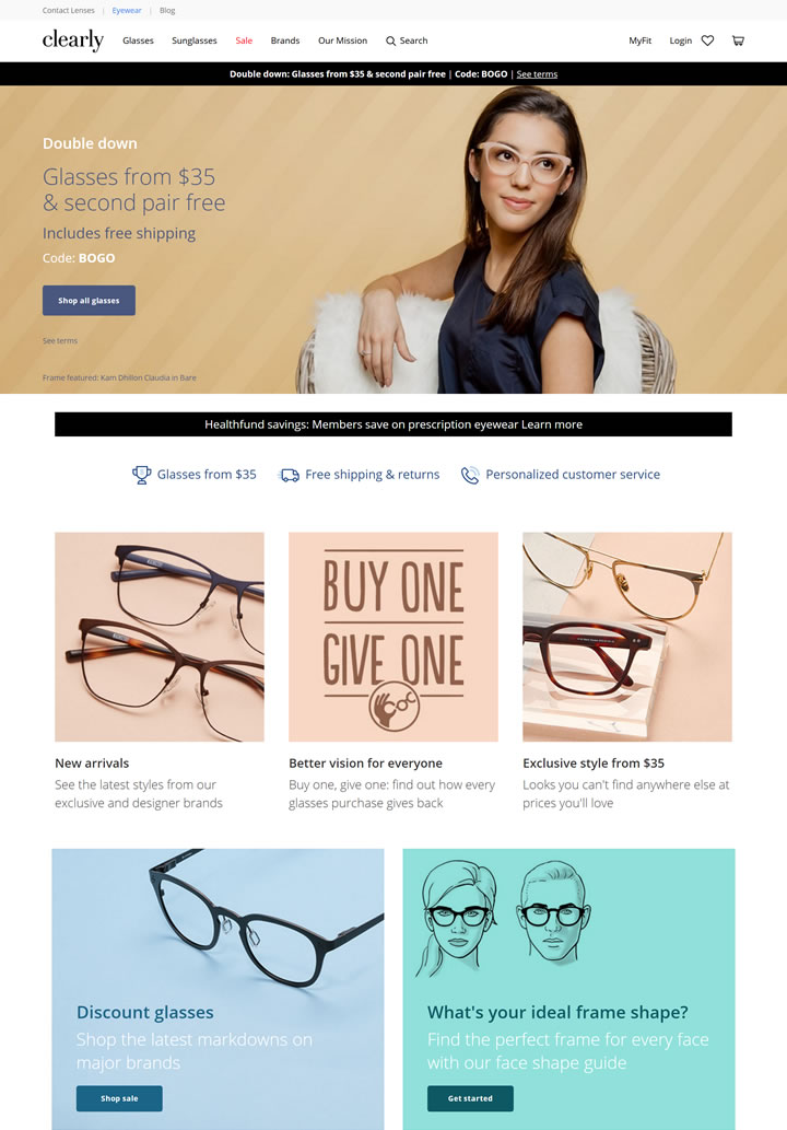Clearly澳大利亚：购买眼镜、太阳镜和隐形眼镜