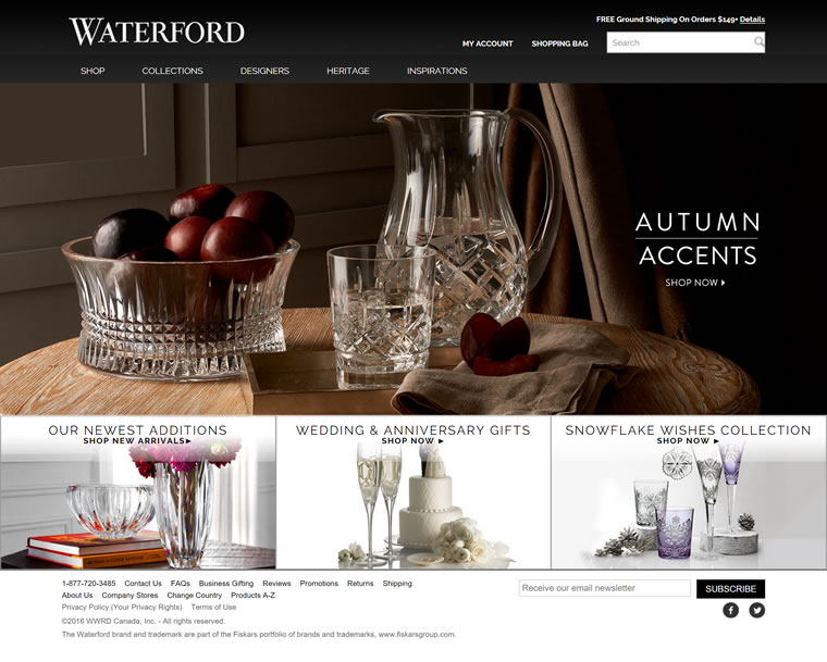 Waterford加拿大官方网站：世界著名的水晶杯品牌